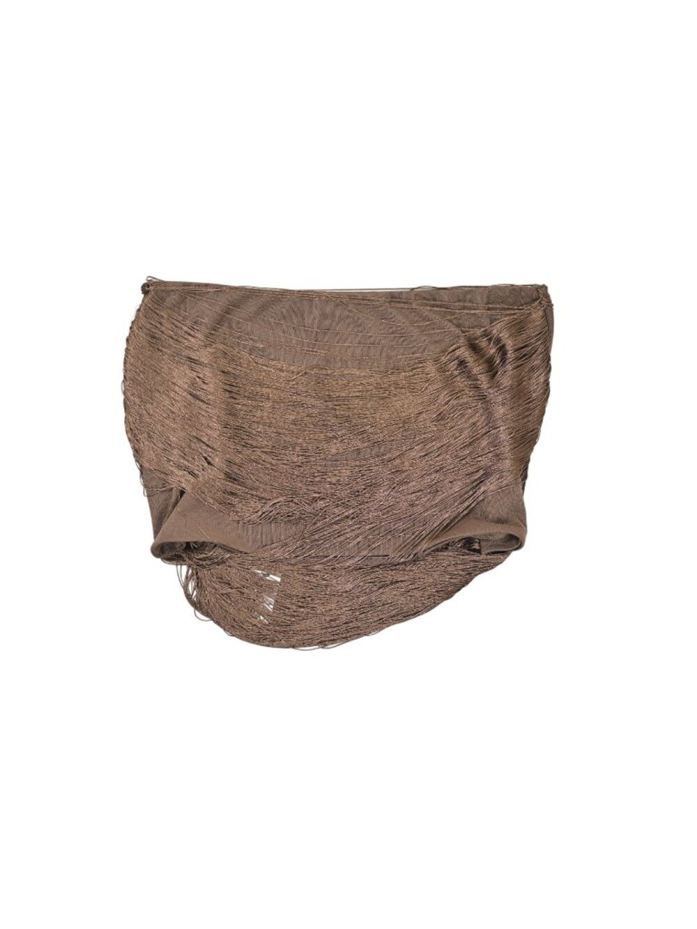 Mars the Label The Jordyn Tassel Mini Skirt in Brown